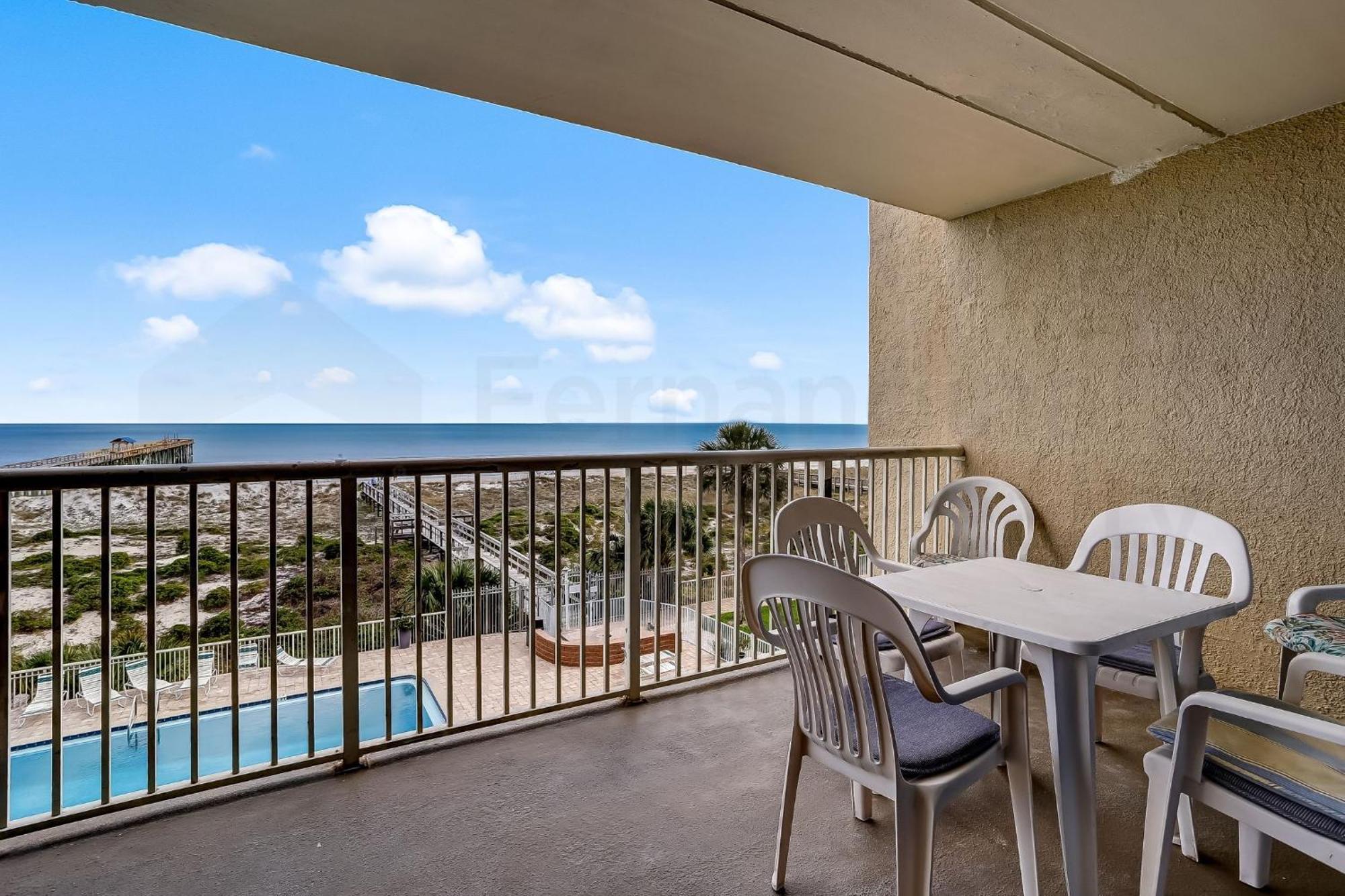 Oceanfront Condo W Balcony Амилия Экстерьер фото